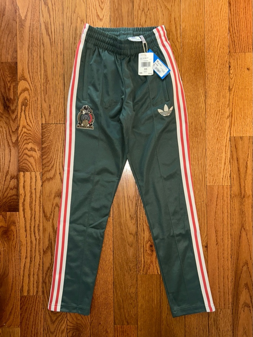 Mexico FMF OG BB Beckenbauer Adidas Track Pants Size XS NEW